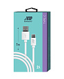 Кабель Borasco USB-Type-C, 2А, 1м, белый