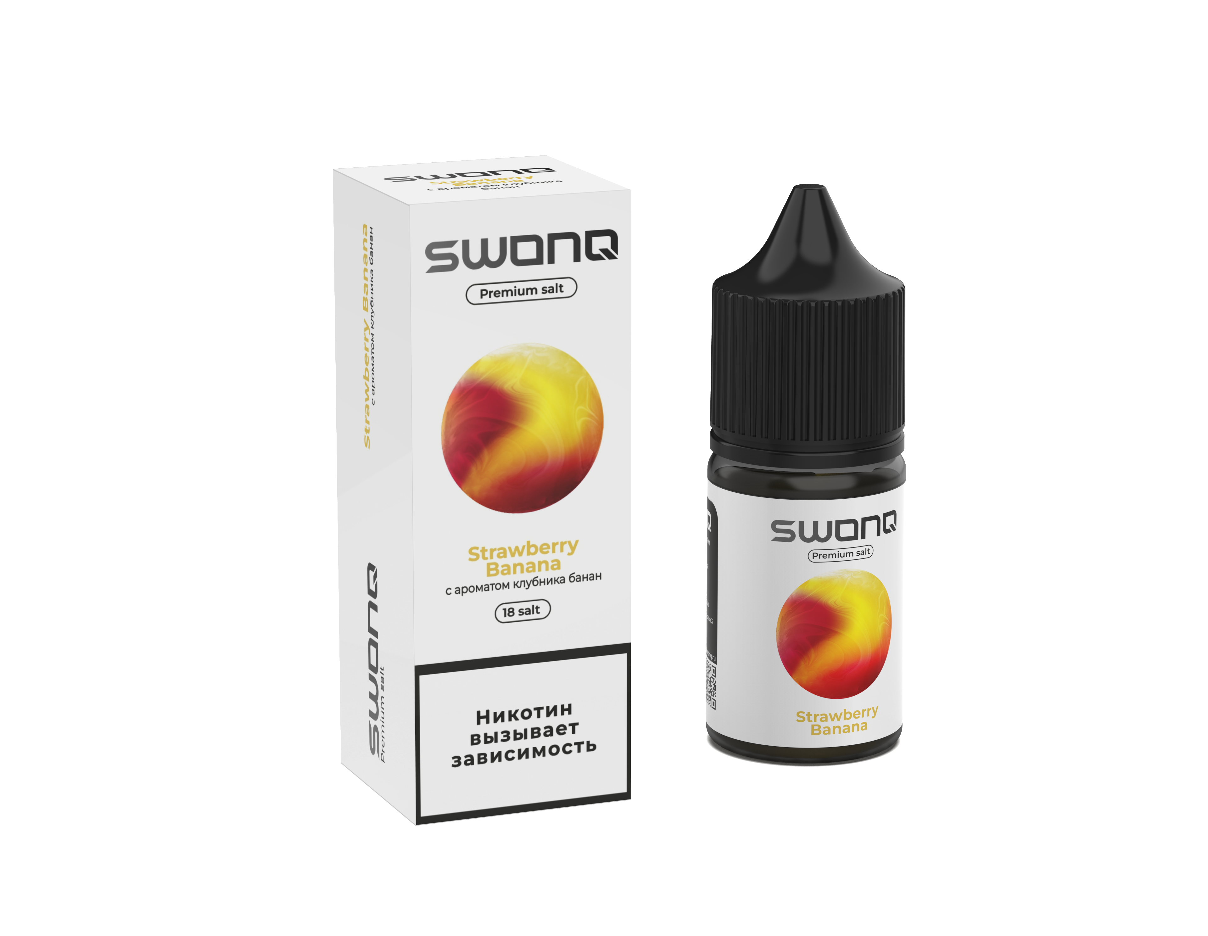Жидкость ЧЗ Swonq Classic SALT Strawberry Banana